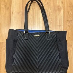 Minkeeblue Ella Tote NWT  Black Vegan Leather - discontinued hard to find design